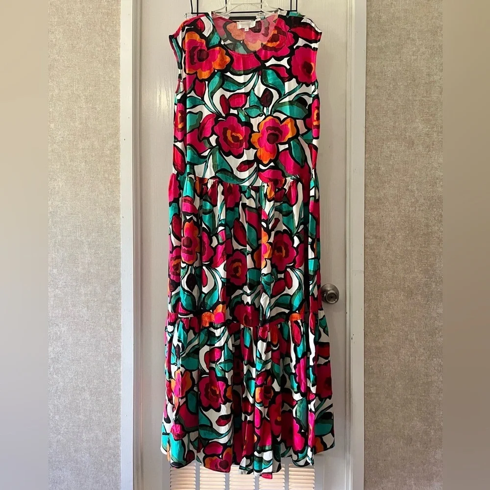 Corey Lynn Calter Colorful Floral Maxi-Dress - Picture 3 of 7